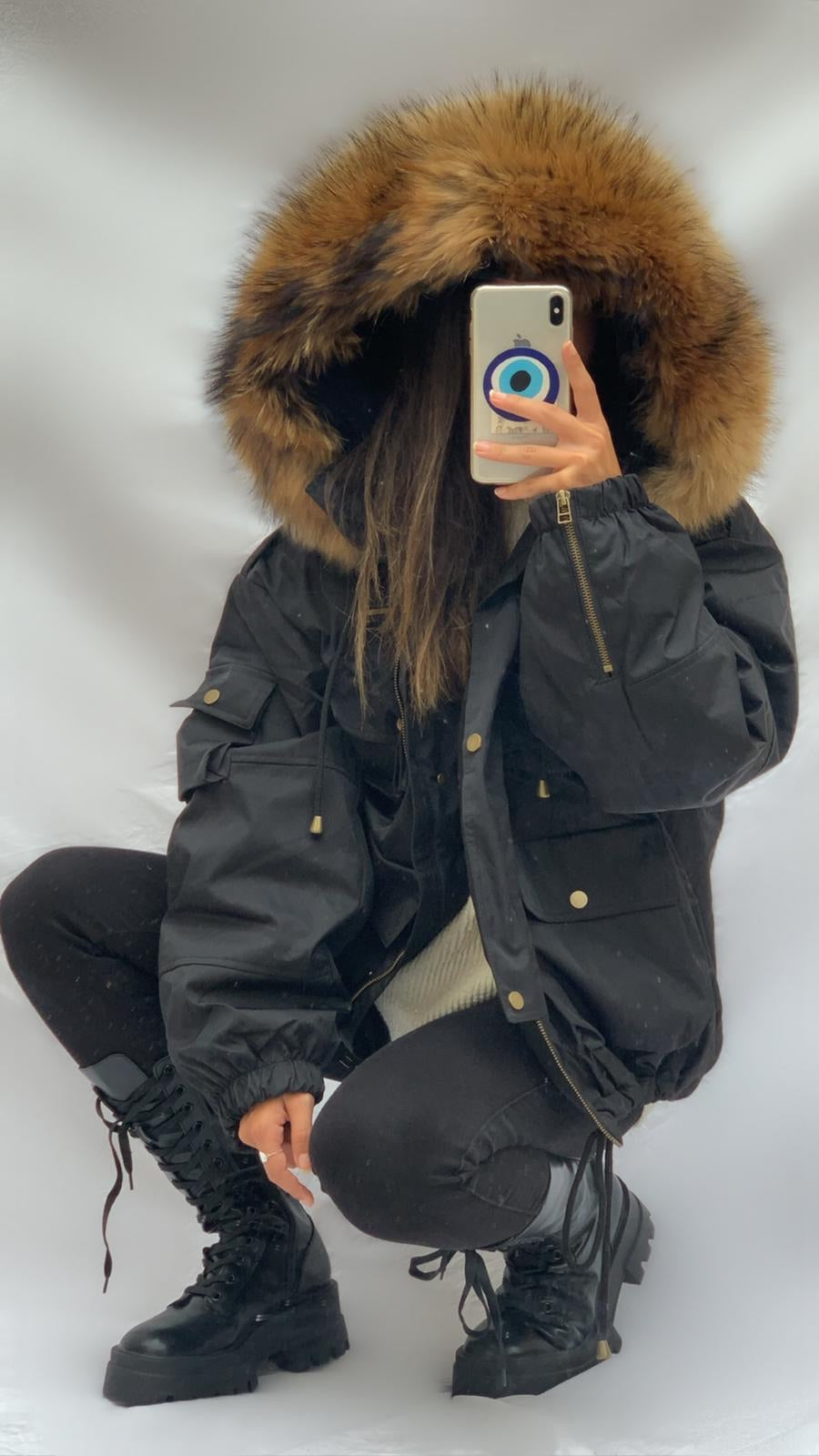 Doudoune oversized Noir