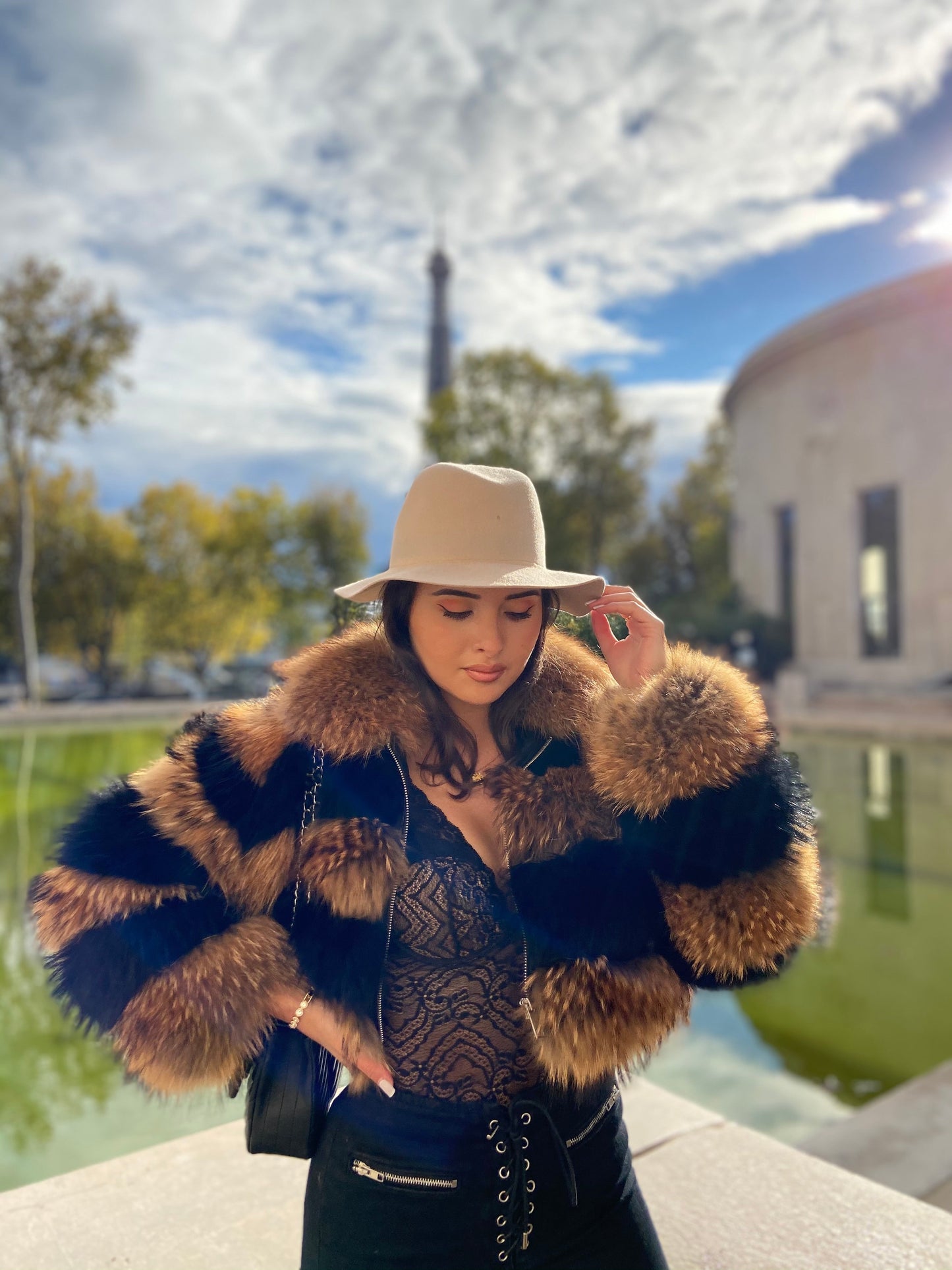 Short fox coat