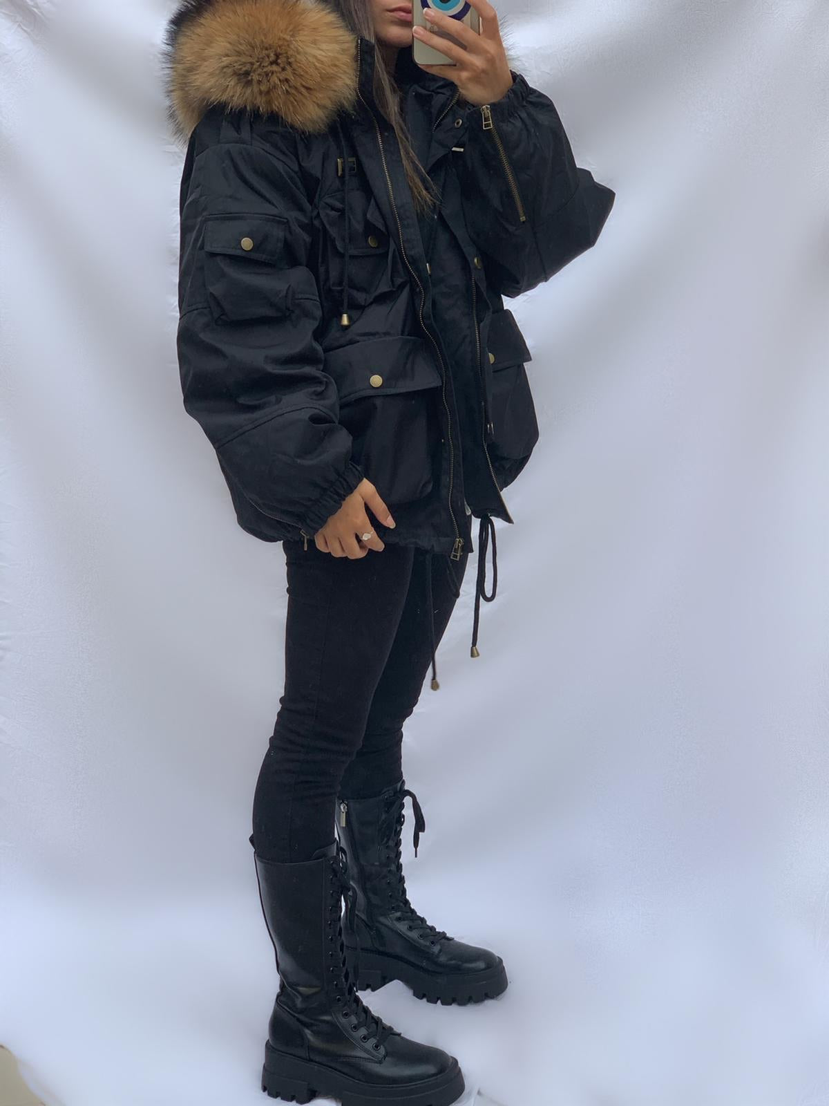 Doudoune oversized Noir