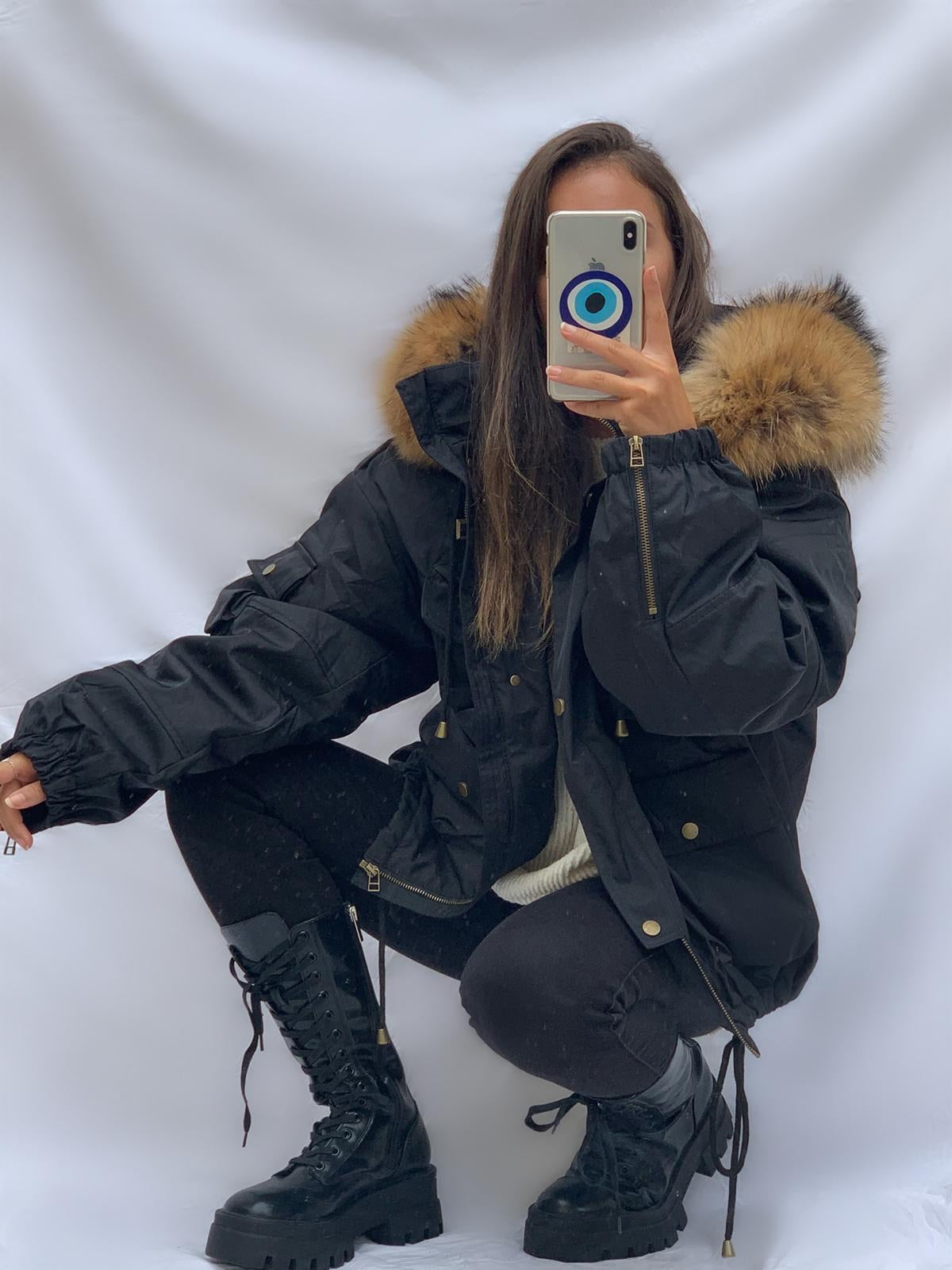 Doudoune oversized Noir