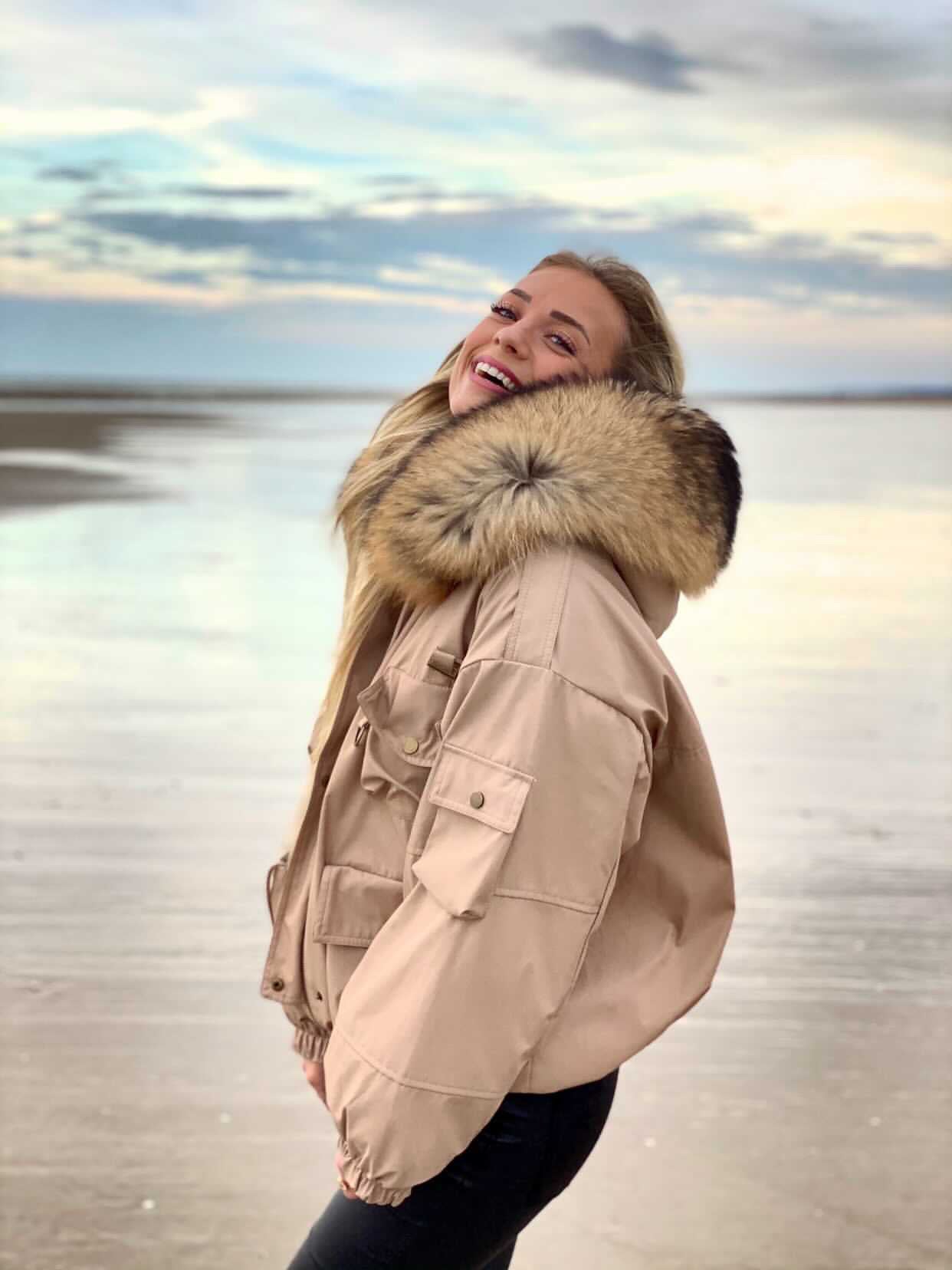 Doudoune oversized Beige