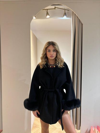 Cashmere Coat cuff
