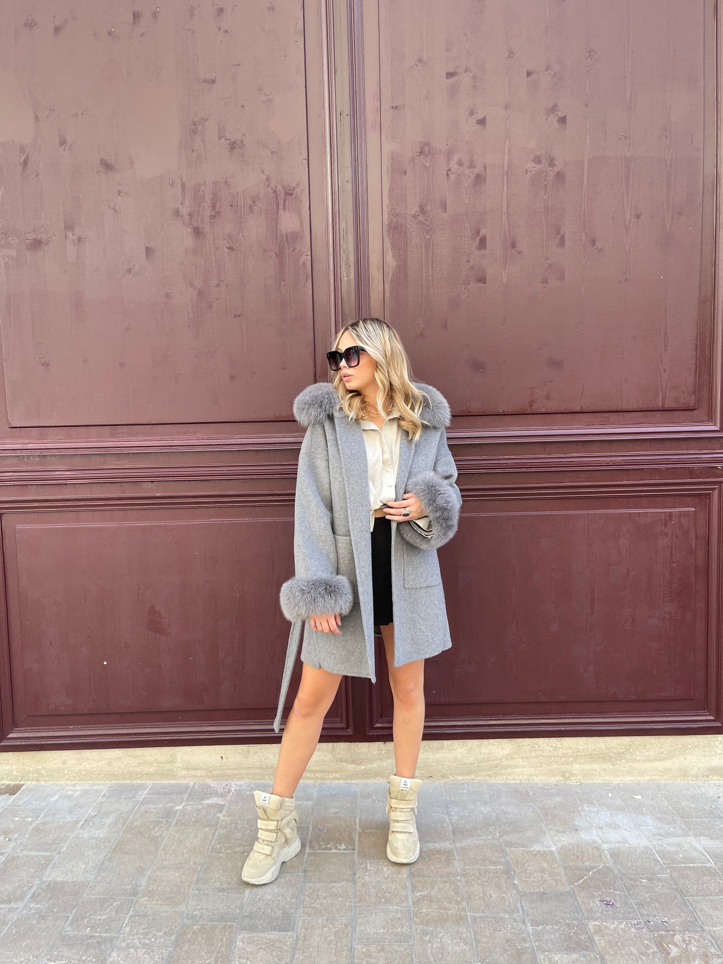 Cashmere Coat cuff