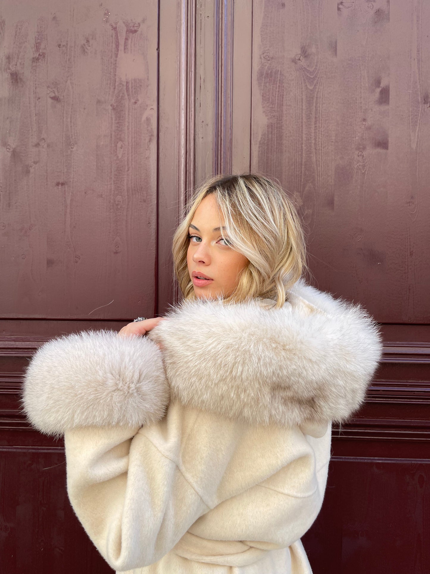 Cashmere Coat cuff