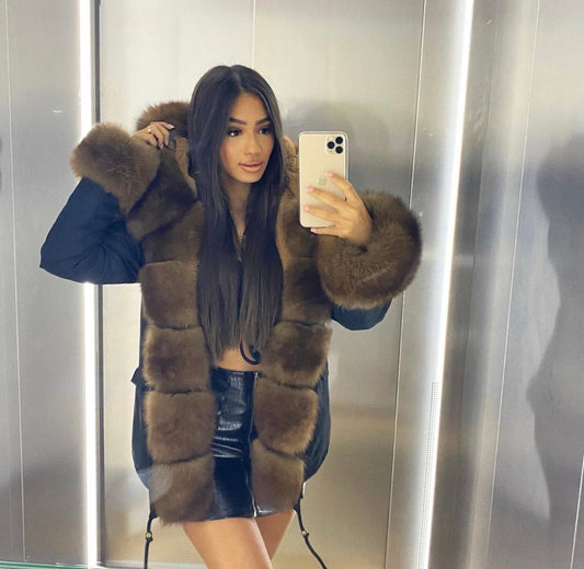 Parka Fox Camel